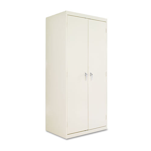 Alera Assembled 78" High Heavy-Duty Welded Storage Cabinet, Four Adjustable Shelves, 36w x 24d, Putty