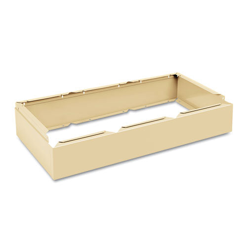 Tennsco Three Wide Closed Locker Base, 36w x 18d x 6h, Sand