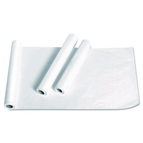 Medline Exam Table Paper, Deluxe Crepe, 21" x 125 ft, White, 12/Carton