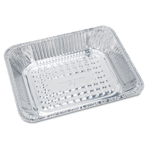 HFA Aluminum Oblong Container, 1 lb, 4.56 x 5.56 x 1.63, Silver, 1,000/Carton