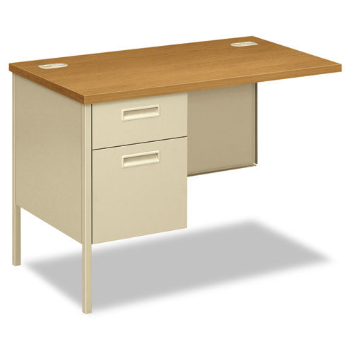 HON Metro Classic Series Workstation Return, Left, 42w x 24d x 29.5h, Harvest/Putty