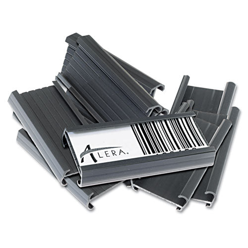 Alera Wire Shelving Shelf Tag, Side Load, 3" Long, Gray, 10/Pack