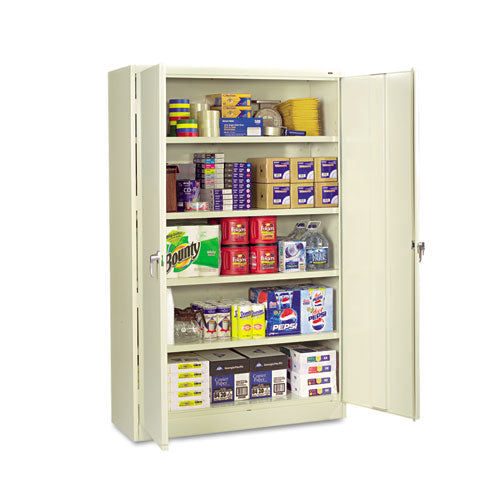Tennsco Assembled Jumbo Steel Storage Cabinet, 48w x 18d x 78h, Putty
