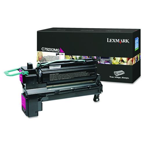 Lexmark C792X2MG Extra High-Yield Toner, 20,000 Page Yield, Magenta