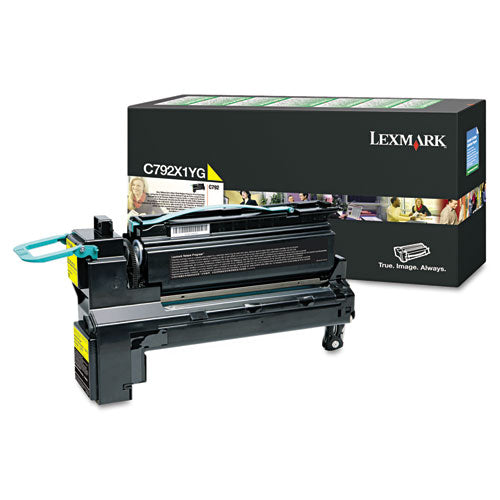 Lexmark C792X1YG Return Program Extra High-Yield Toner, 20,000 Page-Yield, Yellow