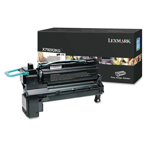 Lexmark X792X2KG Extra High-Yield Toner, 20,000 Page-Yield, Black