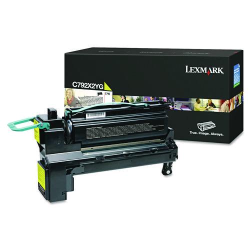 Lexmark C792X2YG Extra High-Yield Toner, 20,000 Page-Yield, Yellow