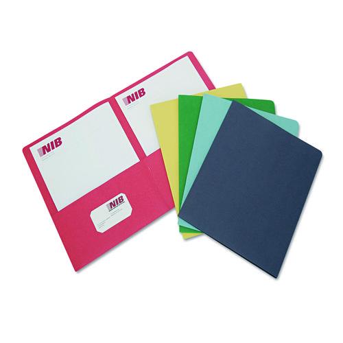 AbilityOne 7510013162302, SKILCRAFT Double Pocket Portfolio, Accommodates (75) 11 x 8.5 Sheets, Assorted Colors, 25/Box