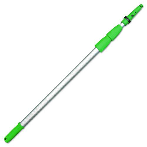 Unger Opti-Loc Extension Pole, 30 ft, Three Sections, Green/Silver