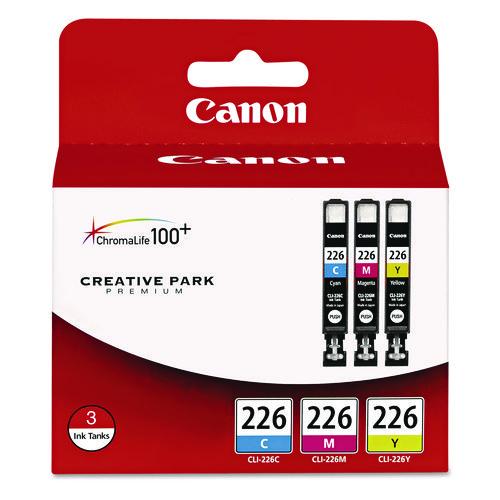Canon 4547B005 (CLI-226) Ink, Cyan/Magenta/Yellow, 3/Pack