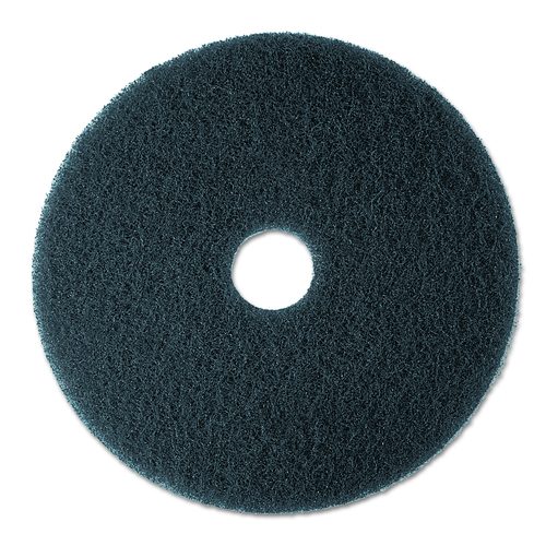 3M Low-Speed Stripper Floor Pad 7200, 13" Diameter, Black, 5/Carton