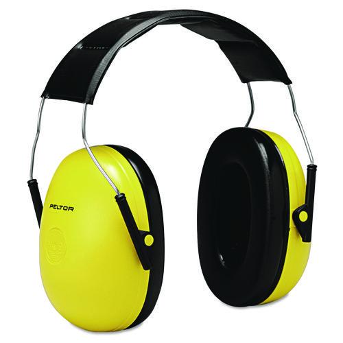 3M Optime 98 H9A Earmuffs, 24 dB NRR, Yellow/Black