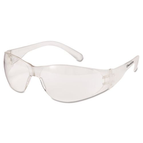 MCR Safety Checklite Safety Glasses, Frameless, Clear Single Lens