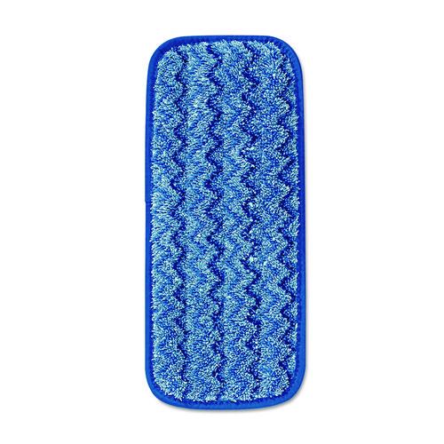 Rubbermaid Commercial Microfiber Wall/Stair Wet Mopping Pad, 13.75 x 5.5 x 0.5, Blue