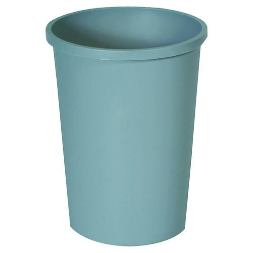 Rubbermaid Commercial Untouchable Large Plastic Round Waste Receptacle, 11 gal, Plastic, Gray
