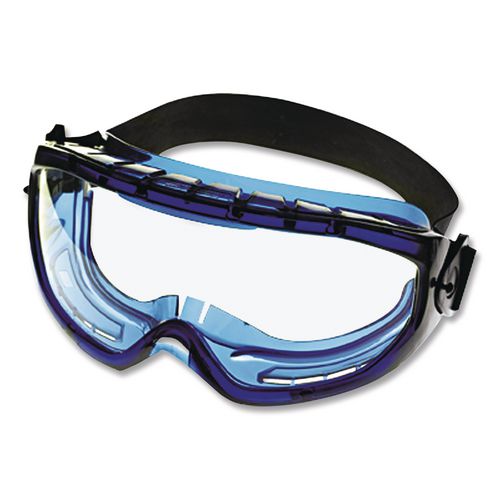 KleenGuard V80 Monogoggle XTR, OTG, Clear Anti-Fog Lens, Blue Frame