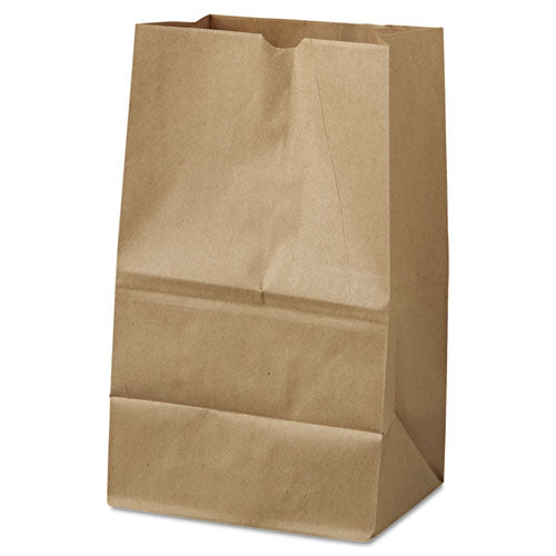 Ross & Wallace Paper Products Grocery Paper Bags, 20# Squat Size, 40# Basis Weight, 8.13" x 5.88" x 12.5", Kraft, 500/Bundle