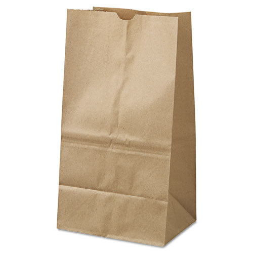 Ross & Wallace Paper Products Grocery Paper Bags, 25# Squat Size, 40# Basis Weight, 8.25" x 5.25" x 16.13", Kraft, 500/Bundle