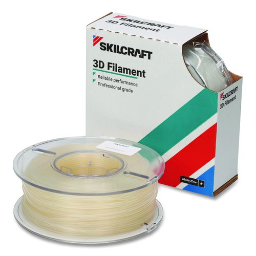 AbilityOne 7045017057357, SKILCRAFT 3D Printer Water Soluble Support Filament, 750 g Spool, 1.75 mm, Natural