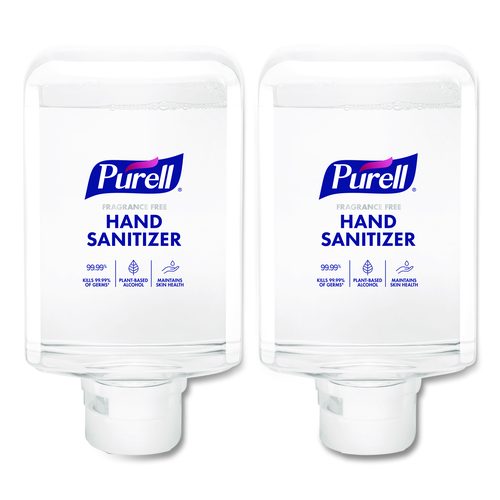 PURELL Advanced Hand Sanitizer Fragrance Free Foam, For ES10 Automatic Dispensers, 1,200 mL Refill, Fragrance-Free, 2/Carton