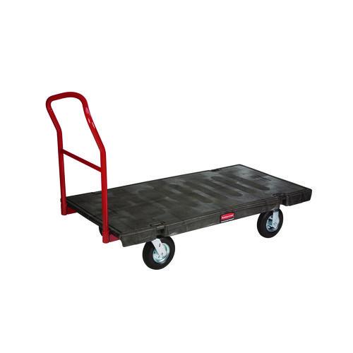 Rubbermaid Commercial Heavy-Duty Platform Truck Cart, 1,200 lb Capacity, 24 x 48 Platform, Black