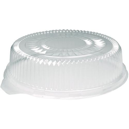 HFA Plastic Dome Lids, Embossed, Fits 4012/4013, 12" Diameter, Clear, 25/Carton