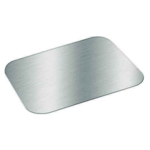 HFA Foil Laminated Board Lid for Take Out Containers, 6.25 x 8.37, White/Silver, Paper, 500/Carton
