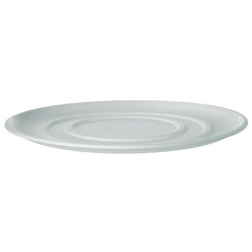 Eco-Products WorldView Molded Fiber Pizza Trays, 14 x 14 x 0.2, White, Sugarcane, 50/Carton