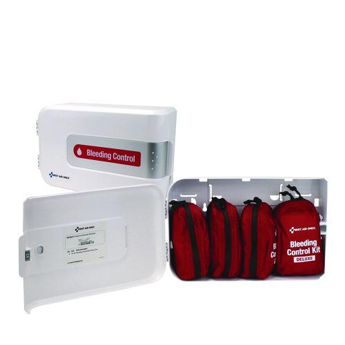 First Aid Only SmartCompliance Complete Bleeding Control Station - Deluxe Pro, 64 Pieces, Plastic Case