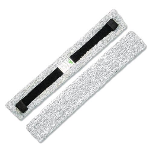 Unger VisaVersa Pro Microfiber Replacement Pad, 14", Light Gray, 10/Carton