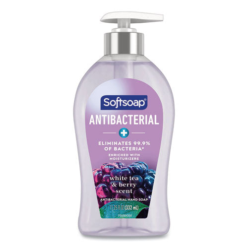 Softsoap Antibacterial Hand Soap, White Tea and Berry Fusion Scent, 11.25 oz