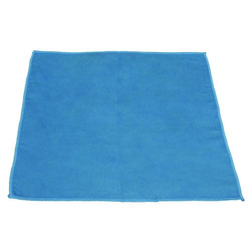 Impact Lightweight Microfiber Cloths, 16 x 16, Blue, 12/Pack, 18 Packs/Carton