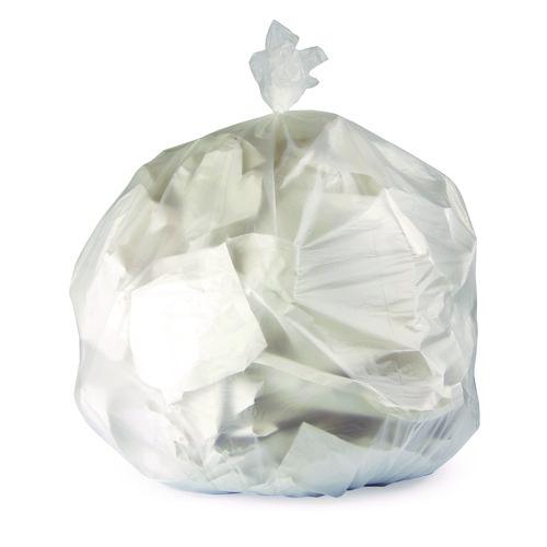 Heritage High-Density Waste Can Liners, 45 gal, 11 mic, 40" x 48", Natural, 250/Carton