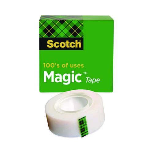 Scotch Magic Tape Refill, 1" Core, 0.75" x 36 yds, Clear, 12/Pack