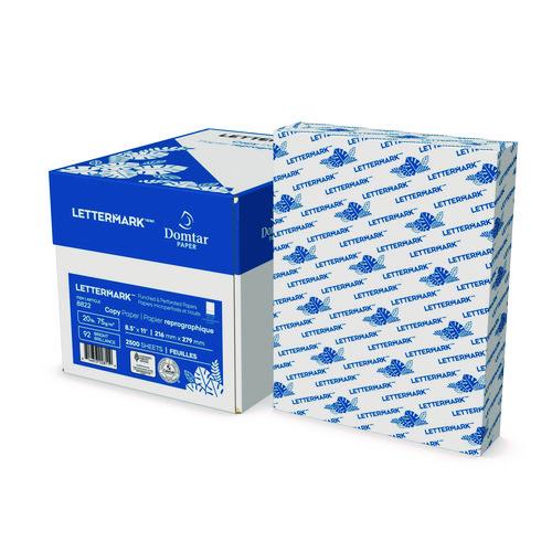 Lettermark Custom Cut-Sheet Copy Paper, 92 Bright, Micro-Perforated 3.5" from Bottom, 20 lb Bond Weight, 8.5 x 11, White, 500/Ream