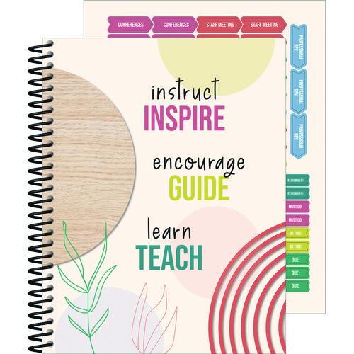 Carson-Dellosa Education Teacher Planners, Weekly/Monthly, 7 Classes, True to You Artwork, Multicolor Cover, 11 x 8.5 Sheets, 12-Month (July to June)