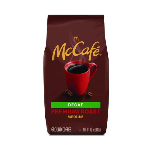 McCafe Ground Coffee, Premium Roast Decaf, 12 oz Bag