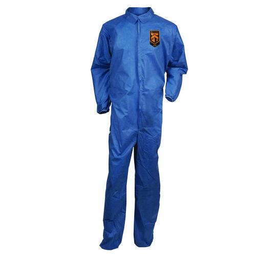 KleenGuard A20 Breathable Particle Protection Coveralls, Zip Front, Elastic Back, Wrists, Ankles, 3X-Large, Blue, 20/Carton