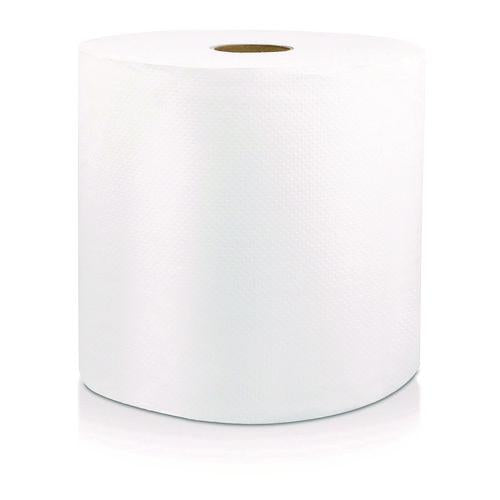 Livi VPG Select Hard Wound Roll Towel, 1-Ply, 8" x 800 ft, White, 6/Carton