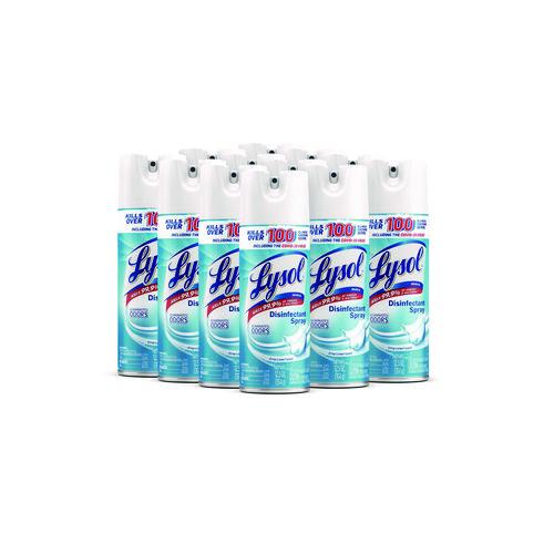 LYSOL Brand Disinfectant Spray, Crisp Linen Scent, 12.5 oz Aerosol Spray, 12/Carton
