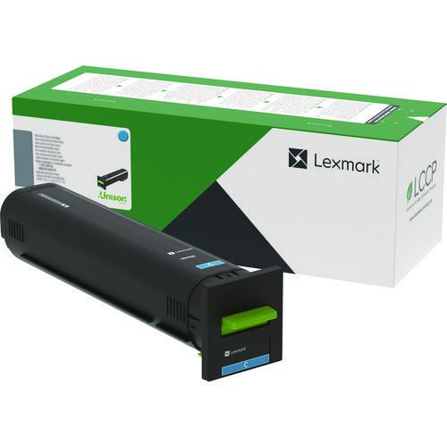 Lexmark 72K0XCG (CS82X) Extra High Yield Return Program Toner, 22,000 Page-Yield, Cyan