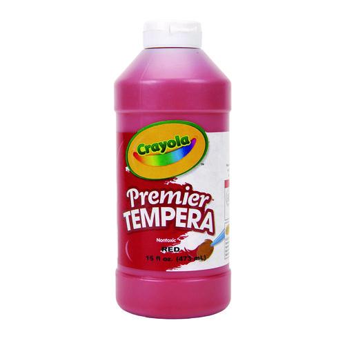 Crayola Premier Tempera Paint, Red, 16 oz Bottle