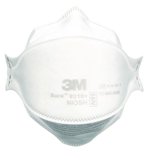 3M Aura Particulate Respirator 9205+, Standard Size, 12/Carton