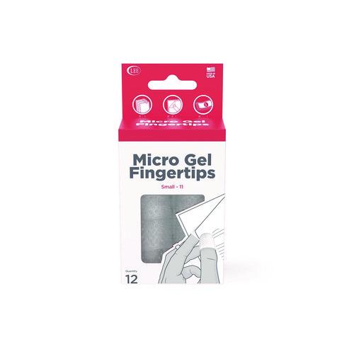 LEE Micro-Gel Fingertips, Size 11, Small, Clear, 12/Pack
