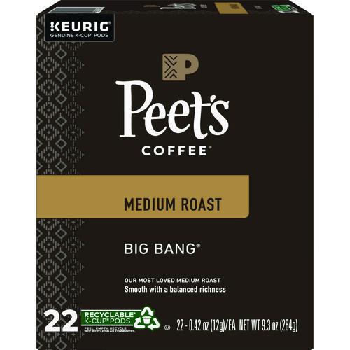 Peet's Coffee & Tea Big Bang K-Cups, 22/Box