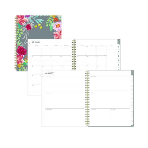 Blue Sky Sophie Frosted Weekly/Monthly Planner, Floral Artwork, 11 x 8.5, Multicolor Cover, 12-Month (Jan to Dec): 2026