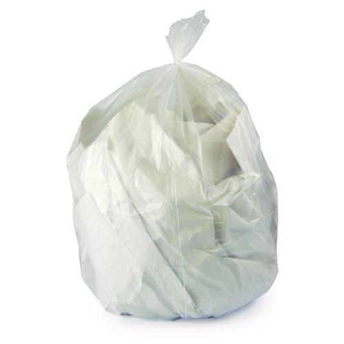 Heritage Linear Low-Density Can Liners, 16 gal, 0.5 mil, 24 x 32, Clear, 500/Carton