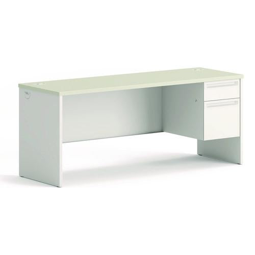 HON 38000 Series Single Pedestal Credenza, Right, 72w x 24d x 29.5h, Silver/Gray