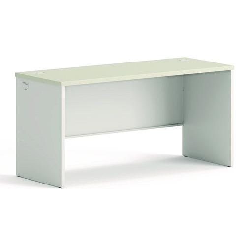 HON 38000 Series Desk Shell, 60" x 24" x 30", Light Gray/Silver