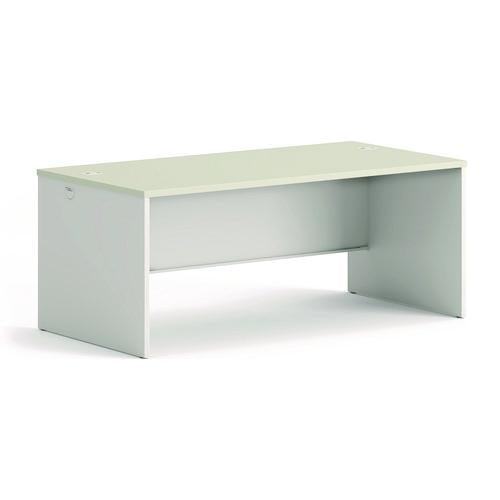 HON 38000 Series Desk Shell, 72" x 36" x 30", Light Gray/Silver